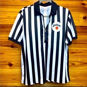 Jim beam promo bar swag front zip referee shirt